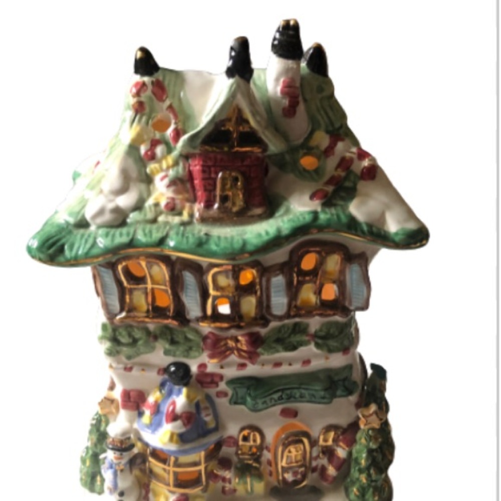 Ceramic Christmas House Vintage